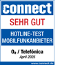 Connect Hotline-Testsiegel 2025: Note &quot;Sehr gut&quot; für o2 Telefónica